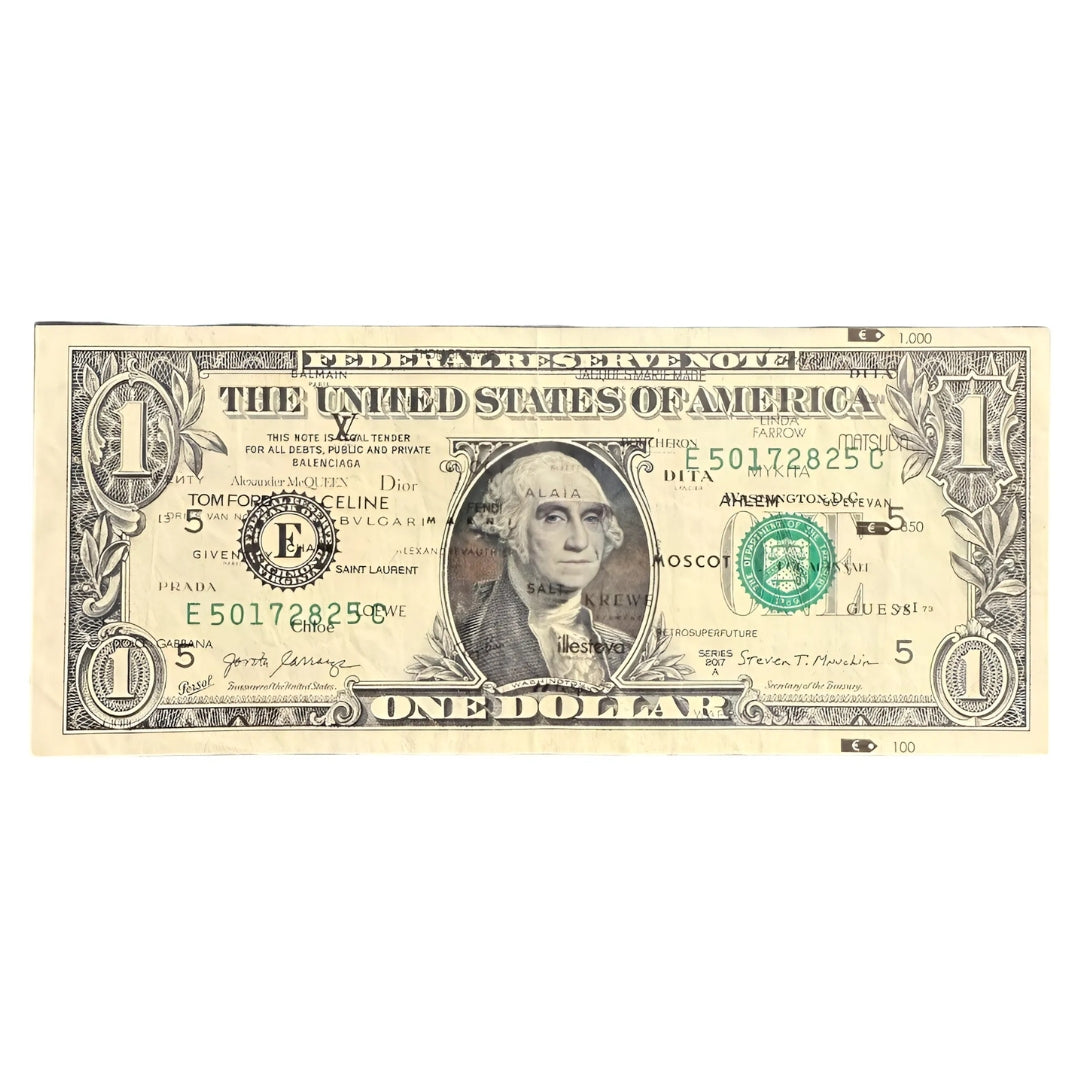 Billete De Dólar Laos Concpt Money Is Art